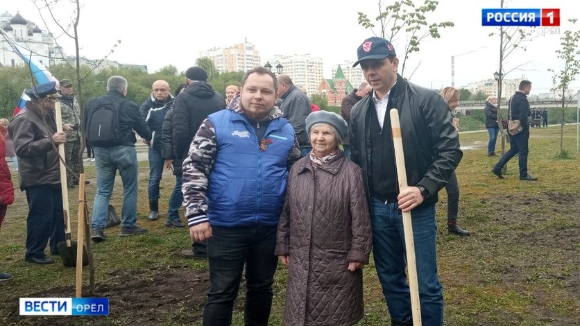 В Орле проходит масштабная высадка деревьев в рамках акции Сад памяти