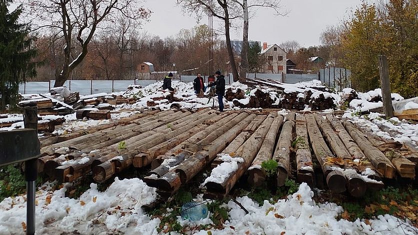 Бревна дома Лизы Калитиной отправили на реставрацию в Санкт-Петербург