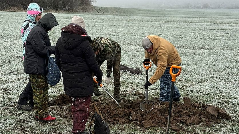 В Мценском районе обнаружили останки красноармейца